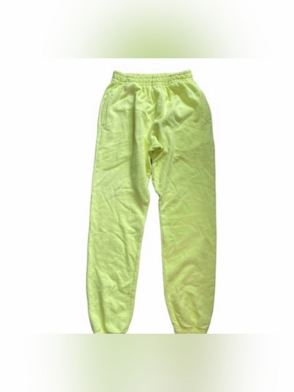 Talentless Neon Yellow Fleece Sweatpants (NWOT) - Size Large